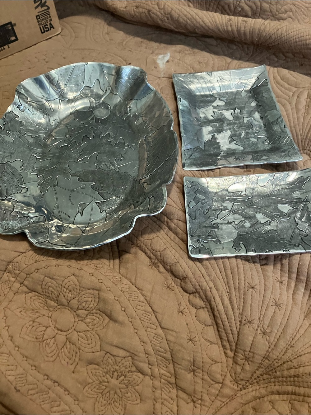 Set of Wendell August Forge Hammered Aluminum Dishes